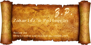 Zakariás Pellegrin névjegykártya